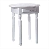 CARVED-TOP ACCENT TABLE