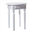 Carved Top Accent Table
