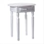 CARVED-TOP ACCENT TABLE