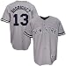 Majestic New York Yankees #13 Alex Rodriguez Grey Replica Jersey
