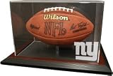 New York Giants Zenith Football Display - Mahogany