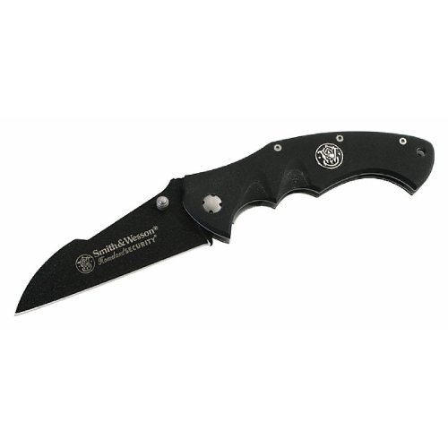 Smith & Wesson CK212 Homeland Security Sheepfoot Knife, Black