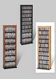 Oak Finished Slim Barrister Media Storage Tower By Prepac Furniture