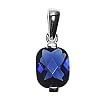 Silver Cubic Zirconia Pendants, Size: 12mm
