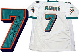 Chad Henne Autographed / Signed Authentic Miami Dolphins White Jersey