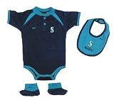 Seattle Mariners Creeper with Bib and Booties