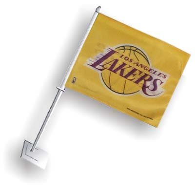 yellow lakers flag New NBA Los Angeles LA LAKERS Yellow Car Truck Flag