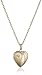 14k Yellow Gold-Filled Diamond-Accent Heart Locket Pendant Necklace with Hand Engraving, 18
