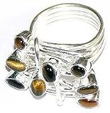 Sterling Silver Jewelry Mens Ring with Gemstone Handmade India Style (rng225)