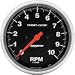 Autometer (3906) Sport Comp Series Tachometers - (5) 10k RPM (Black Face/Silver Housing) External Shift Light, Memory Recall
