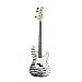 Musical Instruments : Austin Bazaar 43" Zebra Stripe Electric Bass Guitar with Accessories and Stand