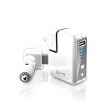 Macally 3 in 1 (Auto, Home, Portable Battery) Stand Alone USB Power Adaptor PowerGo