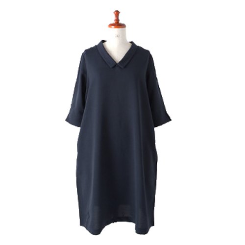 (ホワイト)whyto 後タック とろみワイドワンピース wht14h-dr3