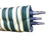 Blue Diamond Camp 7 Pole Green Striped Windbreak