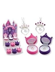 DM Merchandising Petite Princess Crown Necklace - Purple