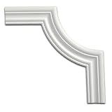 Focal Point 11810 System B Chatsworth Panel Corner 11 5/8-Inch by 11 5/8-Inch by  5/8-Inch, Primed White