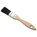 Ateco Flat Pastry Brush with Stainless Steel Ferrule & Black Bristles, 1 Inch Wide