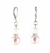 Earrings - E142 - Glass Pearl & Swarovski (tm) Crystal Drop ~ Rose