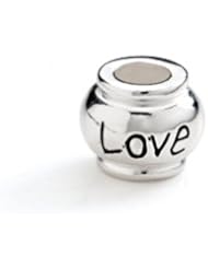 Love Expression Charm in Silver for 3mm Charm Bracelets