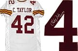 Charley Taylor HOF 84" Autographed Washington Redskins White Jersey"