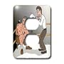 Rich Diesslins Funny General - Editorial Cartoons - Tough Committee Meetings - Light Switch Covers - 2 plug outlet cover