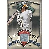 Mike Piazza 2008 SP Legendary Cuts Destined for History #DH-MP Game Used Jersey (Grey) Insert Card.
