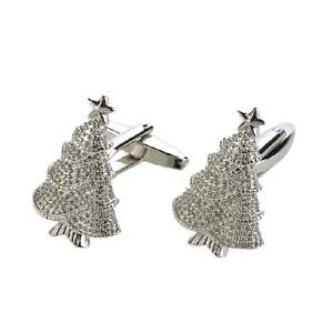 Christmas Tree Cufflinks by LovingtheBead
