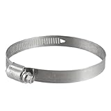 uxcell ステンレス鋼 パイプクランプ ウォームギヤ ホース クランプフー 2個入り 65 mm-89mm