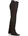 Haggar mens Cool 18 Stria Hidden Expandable Waistband Plain Front dress pants, Black, 36W x 34L US