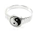 Ladies 24k White Gold/Rhodium Layered Yin Yang Fashion Ring ~ Lifetime Manufacturer Guarantee and Gift Boxed (LR43)