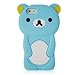 Iphone 5 3D Rilakkuma Teddy Bear Silicon Case Cover - Aqua Blue with Screen Protector Pack and Premium Capacitive Stylus Pen
