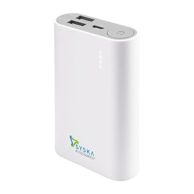 Syska Power Bar 100 10050mAH Power Bank (White)