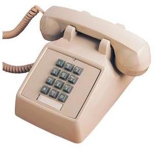 Scitec Inc. 25001 Traditional Single-Line Desk Phone with Double-Gong Bell Ringer Ash