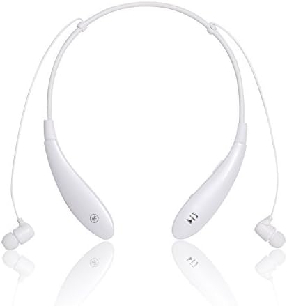2014 PChero® Newly Design Bluetooth 4.0 Universal Wireless Bluetooth Stereo Headphones Neckband Style Earphone and Handfree Headset for iPhone 6 Plus, iPhone 6 5 5S 5C, iPad Air, iPad Mini, iPad 2 3 4 5, Samsung Galaxy S5 SV, Samsung Galaxy Note HTC LG Smartphones Cellphone [Bass Sound Enhanced, Upgrade Version of Hv-800 & Plus]-White