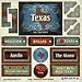 Scrapbook Customs - United States Collection - Texas - Distressed Cardstock Stickers
