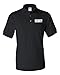 Security Silkscreen Front & Back Black Sport Polo