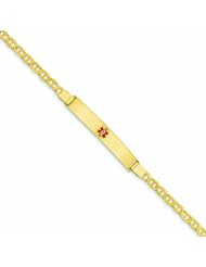 Genuine 14K Yellow Gold Medical Jewelry Bracelet 5 Grams Of Gold 100% Satisfaction Guaranteed.
