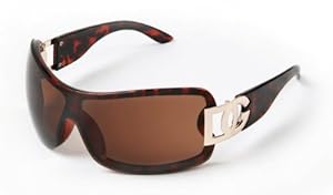 D.G DG ® Eyewear - Tortoise with Smoke Mirror Flash Lens Ladies Designer Women's Sunglasses