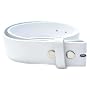 MENS/WOMENS WHITE BELT FOR BUCKLES 28" TO 44" Made in the USA