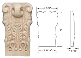 Hafele Acanthus Onlay (194.78.665) 1-9/16 x 2-7/8 x 5, Cherry
