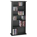 Atlantic Drawbridge DRA280MM03 280 CD/112 DVD/BluRay/Games Wood Cabinet (Black)