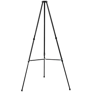 Quartet-Aluminum-Lightweight-Telescoping-Display-Easel-Black-Finish-51E-