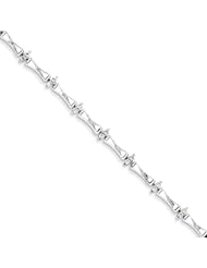 Sterling Silver Diamond Bracelet