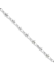 Sterling Silver Diamond Bracelet