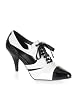 Women's 3 Inch Heel Black And White Pump