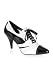 Women's 3 Inch Heel Black And White Pump
