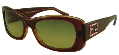 Fendi Sunglasses FS247 Burgundy Crystal Logo
