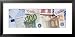 Close-Up of Euro Banknotes Education Framed Art Poster Print by Panoramic Images, 31x15