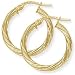 9ct Twisted Hoop Earrings