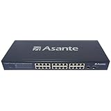 Asante FriendlyNet 24-Port Gigabit WebSmart Green Ethernet Switch (Dark Grey)